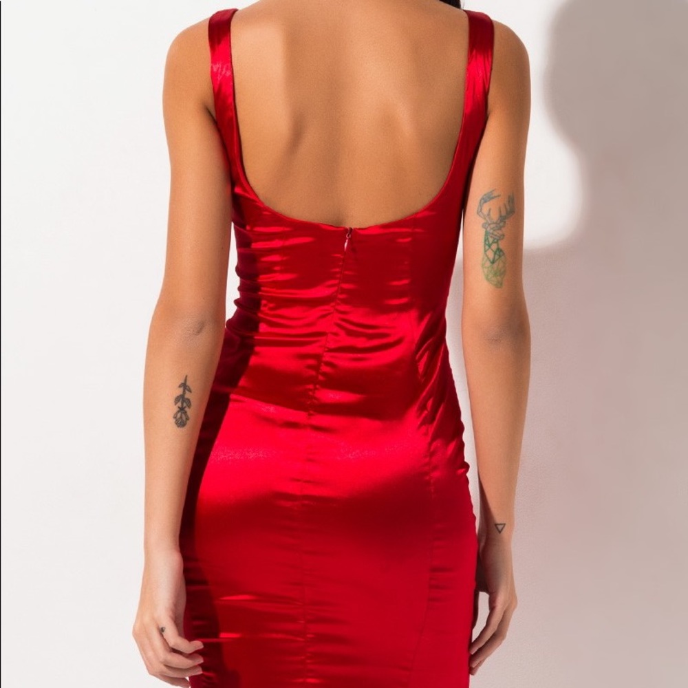 Irreplaceable Satin Mini Dress - Picture 2 of 5